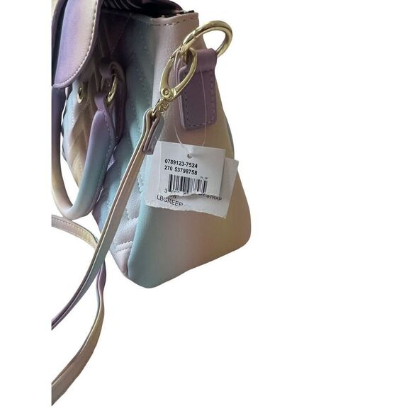 NWT Betsey Johnson pastel multi-colored crossbody bag - Picture 6 of 9